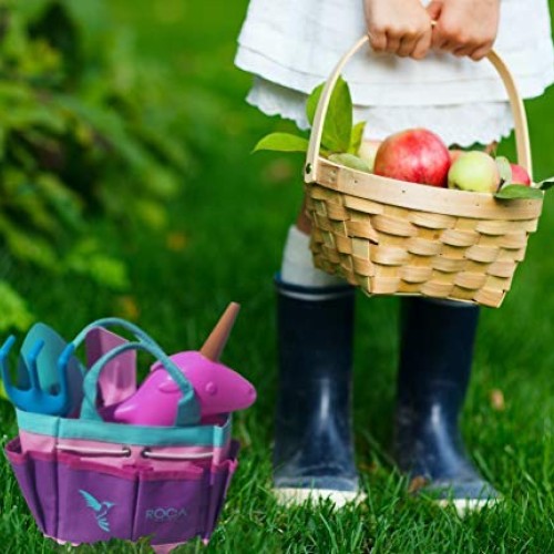 ROCA Home Kids Gardening Tools with Kids Gardening Gloves and Unic...