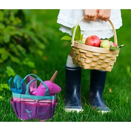 ROCA Home Kids Gardening Tools with Kids Gardening Gloves and Unic...
