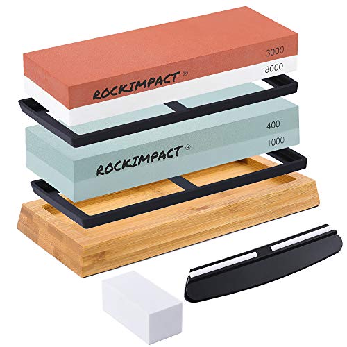RockImpact Knife Sharpener Stone | Sharpening Stone | Whetstone Sh...