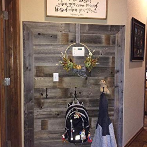 Rustic Weathered Reclaimed Wood Planks for DIY Crafts, Projects an...