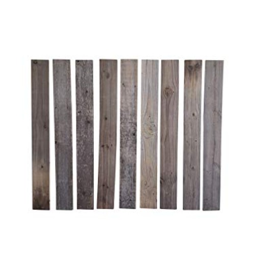 Rustic Weathered Reclaimed Wood Planks for DIY Crafts, Projects an...