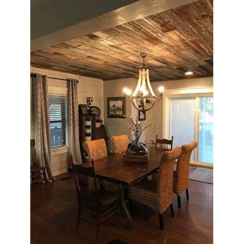Rustic Weathered Reclaimed Wood Planks for DIY Crafts, Projects an...
