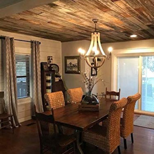 Rustic Weathered Reclaimed Wood Planks for DIY Crafts, Projects an...