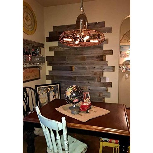 Rustic Weathered Reclaimed Wood Planks for DIY Crafts, Projects an...