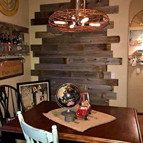 Rustic Weathered Reclaimed Wood Planks for DIY Crafts, Projects an...