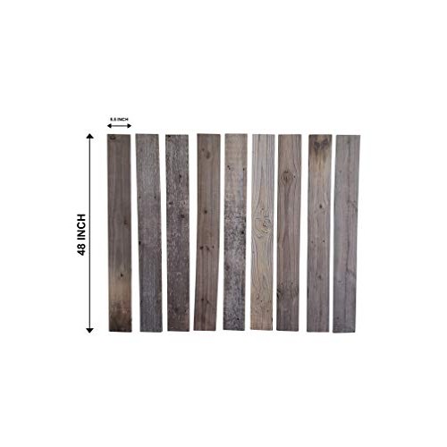 Rustic Weathered Reclaimed Wood Planks for DIY Crafts, Projects an...