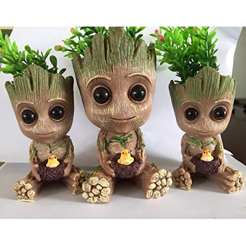 Flowerpot Treeman Baby Groot Succulent Planter Cute Green Plants F...