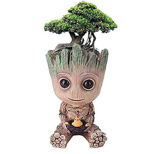 Flowerpot Treeman Baby Groot Succulent Planter Cute Green Plants F...