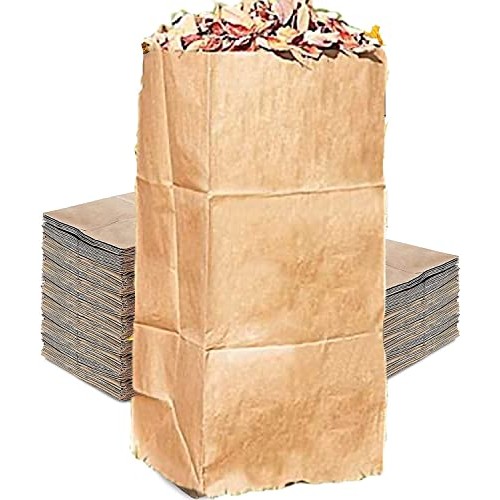 Rocky Mountain Goods Yard Waste Bags - Large 30 Gallon Brown Paper...