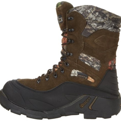 Rocky Mens Blizzard Stalker Pro Hunting Boot,Brown/Mossy Oak,11 M US