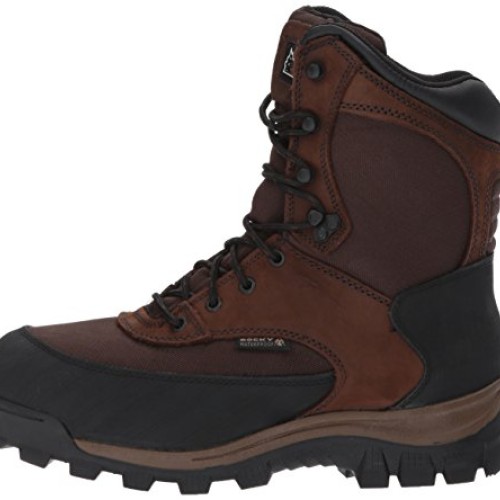 Rocky mens Fq0004753 Mid Calf Boot, Dark Brown, 9.5 Wide US