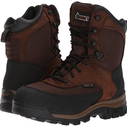 Rocky mens Fq0004753 Mid Calf Boot, Dark Brown, 9.5 Wide US