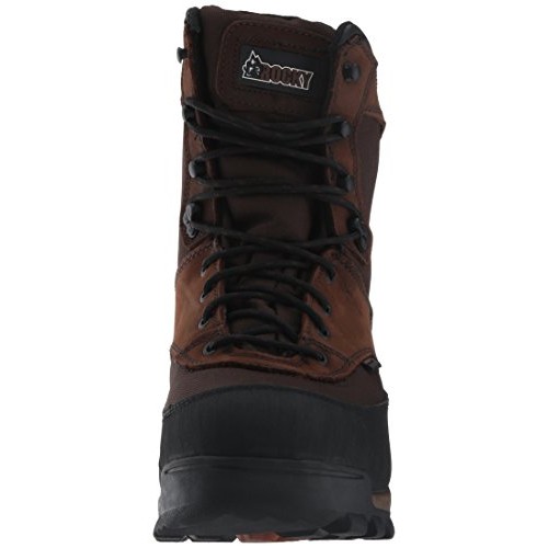 Rocky mens Fq0004753 Mid Calf Boot, Dark Brown, 9.5 Wide US