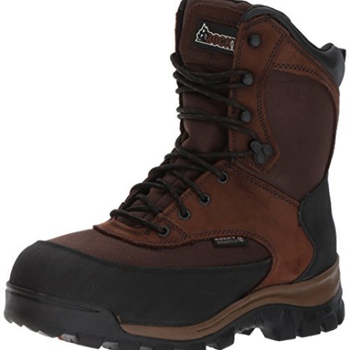 Rocky mens Fq0004753 Mid Calf Boot, Dark Brown, 9.5 Wide US