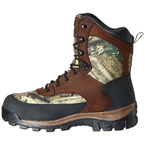 Rocky mens FQ0004755 Mid Calf Boot, Brown and Mossy Oak Break Up I...