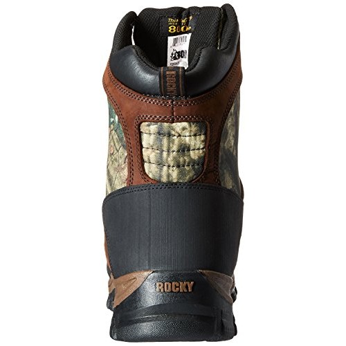 Rocky mens FQ0004755 Mid Calf Boot, Brown and Mossy Oak Break Up I...