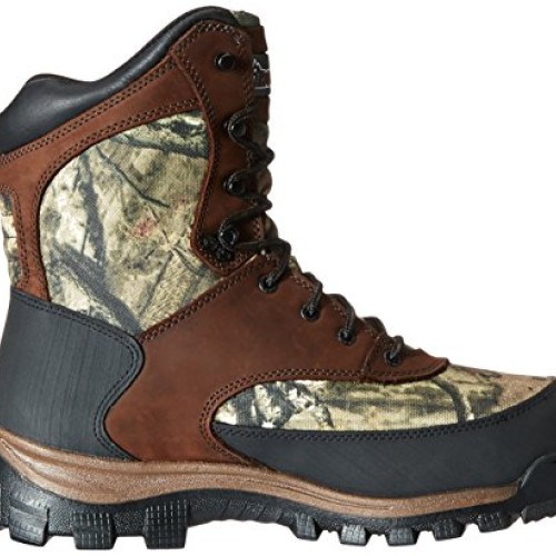 Rocky mens FQ0004755 Mid Calf Boot, Brown and Mossy Oak Break Up I...