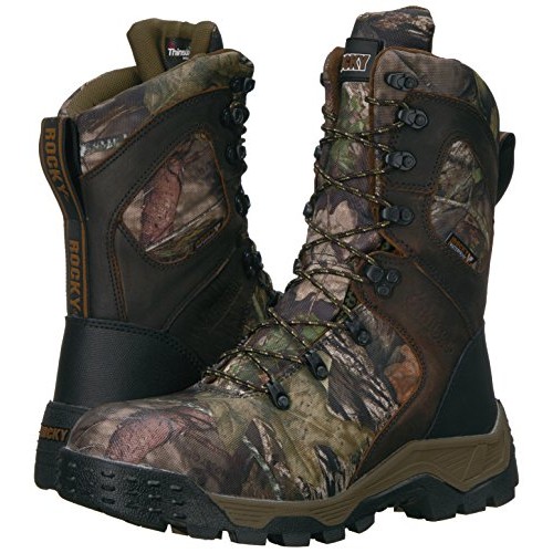 Rocky Mens RKS0309 Mid Calf Boot, Mossy Oak Break Up Country Camo...
