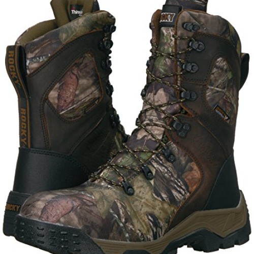Rocky Mens RKS0309 Mid Calf Boot, Mossy Oak Break Up Country Camo...