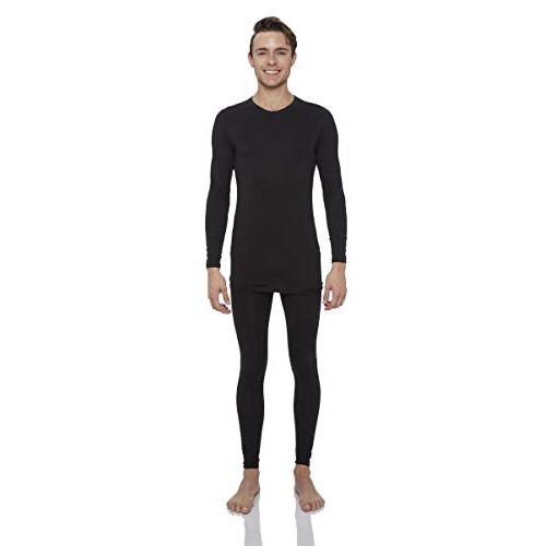 Rocky Thermal Underwear for Men Midweight Fleece Lined Thermals Me...