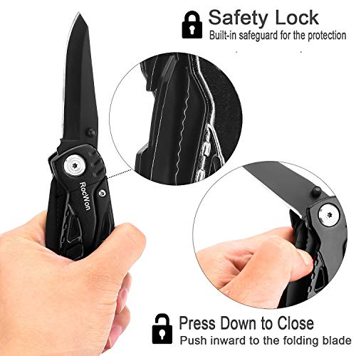 Gifts for Men and Boyfriend 11 in 1 Multitool RocWon Folding Pocke...