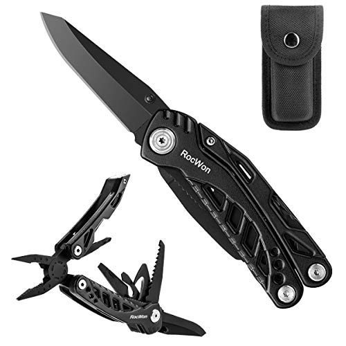 Gifts for Men and Boyfriend 11 in 1 Multitool RocWon Folding Pocke...