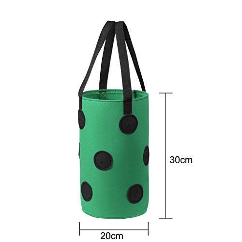 Rodam Strawberry Planting Grow Bags with Holes, Garden 3 Gallon Po...