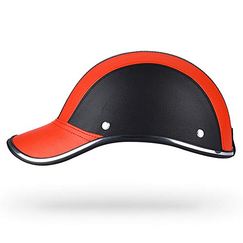 Roeam Bike Half Helmet Baseball Cap,ABS Leather Outdoor Sports Cyc...