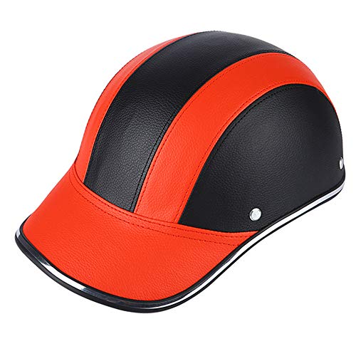 Roeam Bike Half Helmet Baseball Cap,ABS Leather Outdoor Sports Cyc...