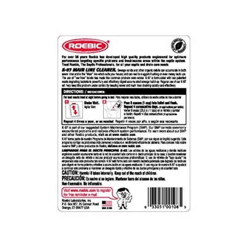 Roebic K-97-Q-4 Laboratories, K-97 Main Line Cleaner, 32-Ounce, Tan
