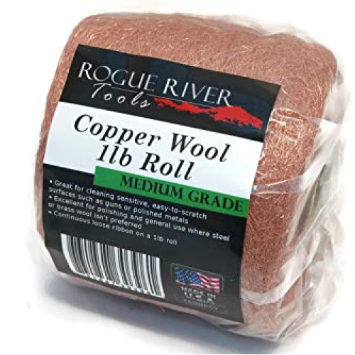 Copper Wool 1lb Roll Medium Grade - Made in USA!