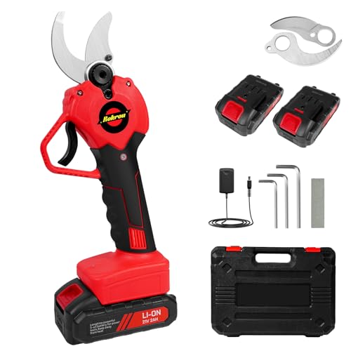 Rokrou 21V Electric Pruning Shears Cordless Tree Pruner Branch Cut...