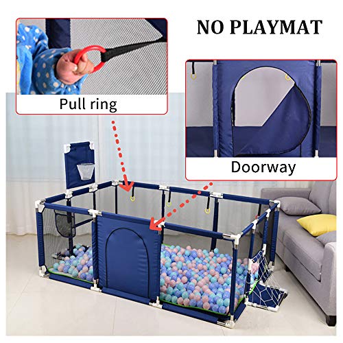 ROLENUNE Baby Playpen Portable Activity Center Play Yard Mat Infan...