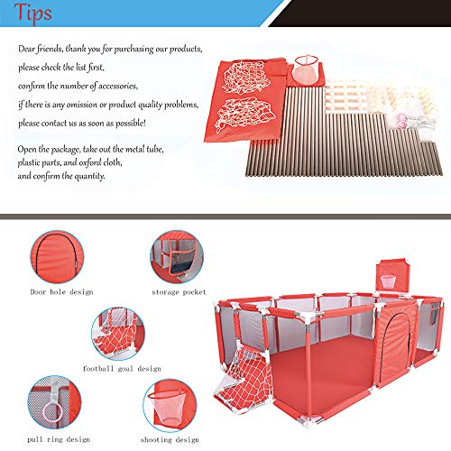 ROLENUNE Baby Playpen Portable Activity Center Play Yard Mat Infan...