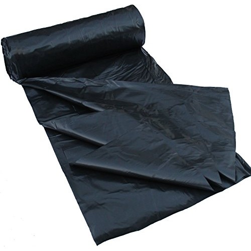 6 Mil Polyethylene Sheeting Roll 20’ x 100’ Black Plastic Sheeti...