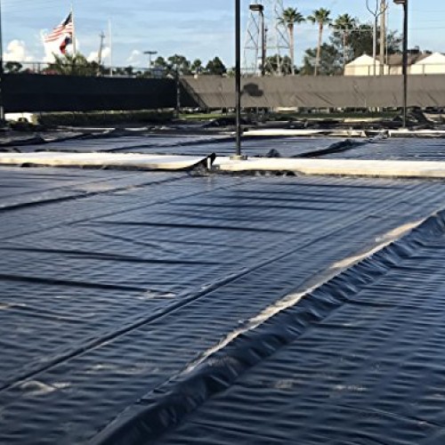 6 Mil Polyethylene Sheeting Roll 20’ x 100’ Black Plastic Sheeti...