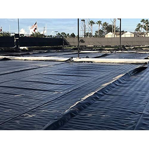 Plastic Sheeting Roll 6 MIL 10x100 Black for Painting, Plastic T...
