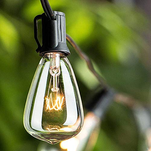 Romasaty 25FT ST35 Outdoor Patio Edison String Lights with 27Clear...