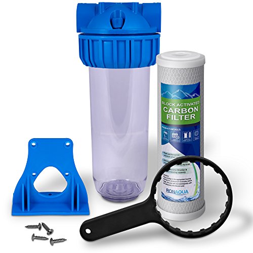 10 Clear Standard Transparent Whole House Water Filter System wit...