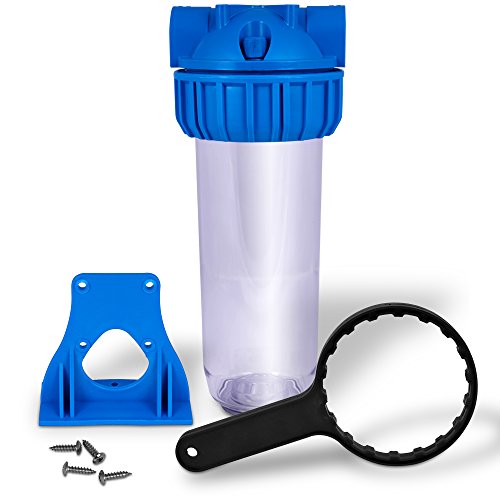 10 inch Transparent Standard Water Filter Housing, Presser Relief ...