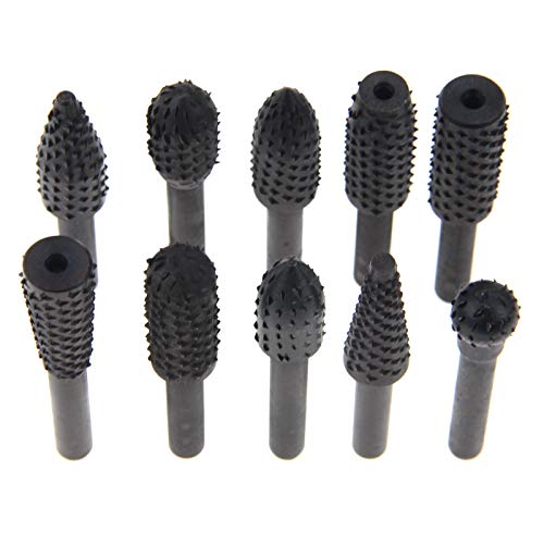 Woodworking Twist Drill Bits Wood Carving File Rasp Drill Bits 6.3...