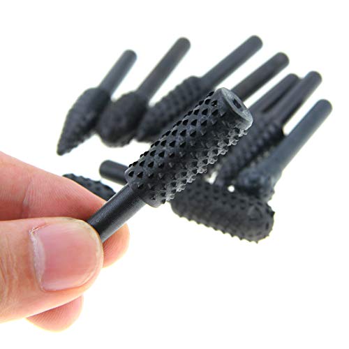 Woodworking Twist Drill Bits Wood Carving File Rasp Drill Bits 6.3...