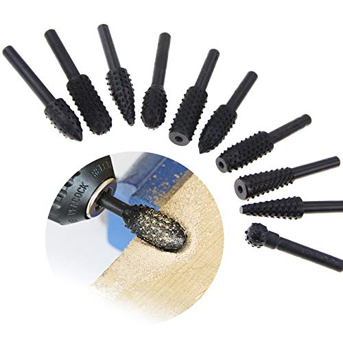 Woodworking Twist Drill Bits Wood Carving File Rasp Drill Bits 6.3...