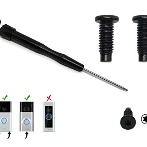 Ring Doorbell Replacement Security Screws + Screwdriver Bundle