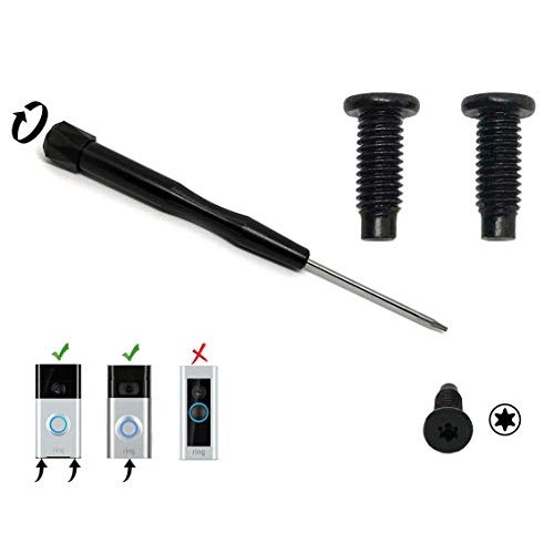 Ring Doorbell Replacement Security Screws + Screwdriver Bundle