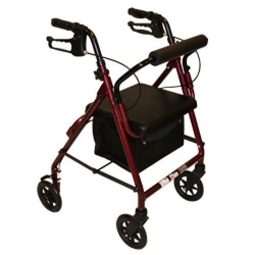 Roscoe Z600J Junior Rollator with Padded Seat Burdy - Price per Each