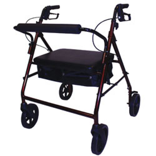 Roscoe Bariatric Rollator with Padded Seat Burdy - Price per Each
