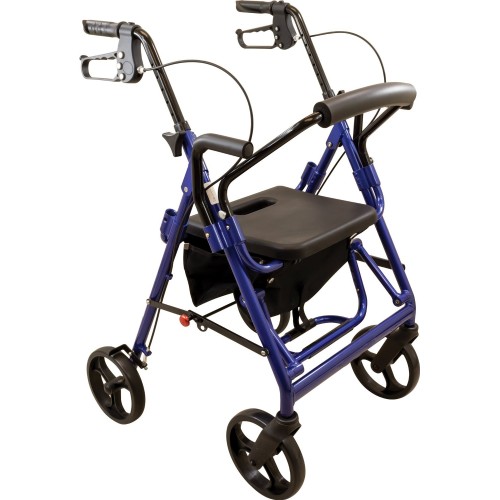 Roscoe Deluxe Transport Rollator Blue - Price per Each