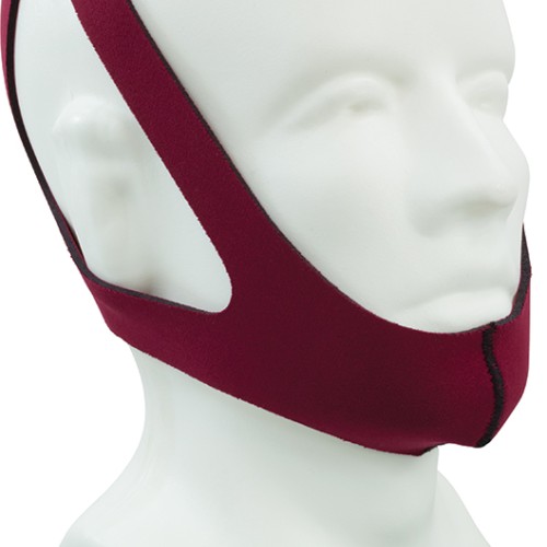Roscoe 3 Point Chin Strap, Adjustable, Ruby Red - Price per Each
