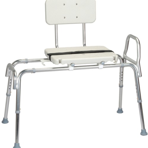 Roscoe Sliding Transfer Bench with Seat and Back - Price per Each